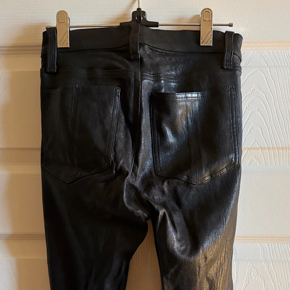 Rag and Bone real leather Black Lace-Up Leather Pants - Picture 4 of 4